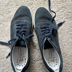 Mephisto Navy Suede Women's Sneakers